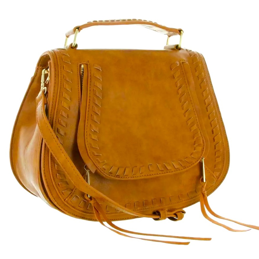 Womens Brown Shoulder Handbag Purse Small (see description)